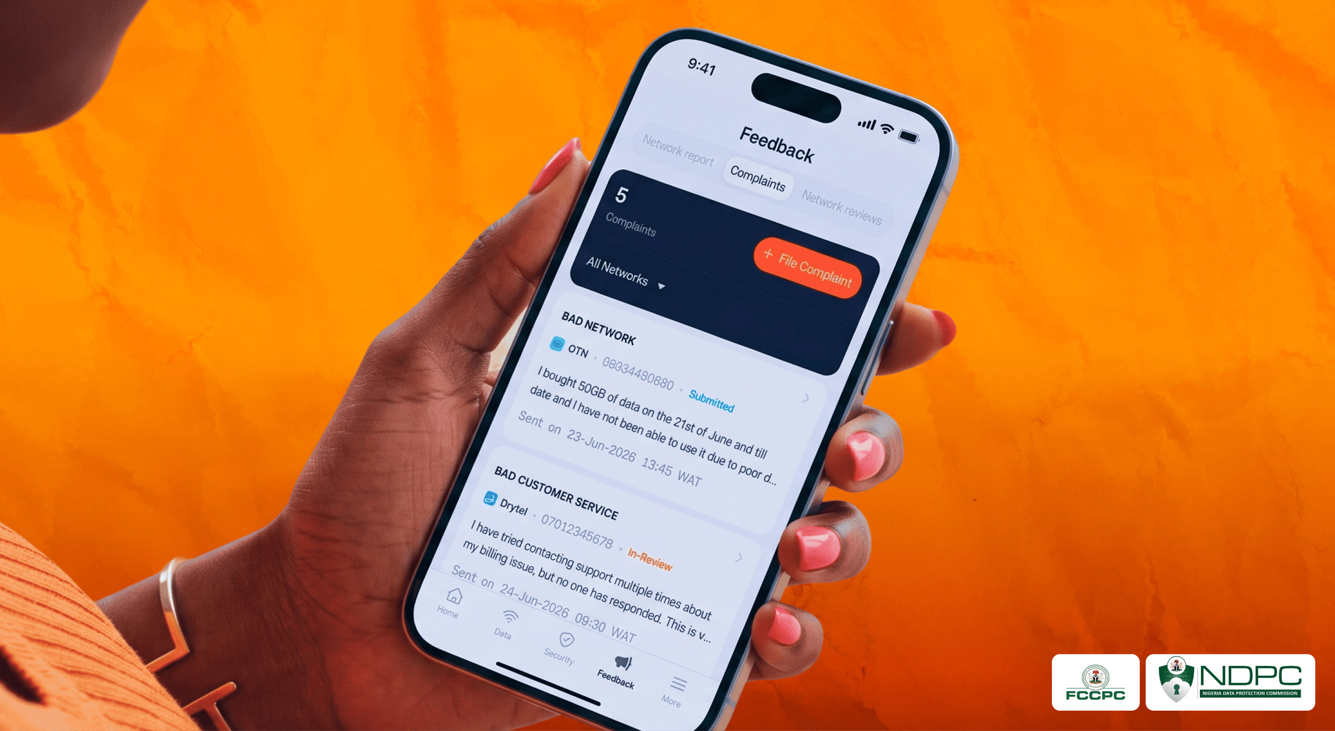 Network feedback reports preview
