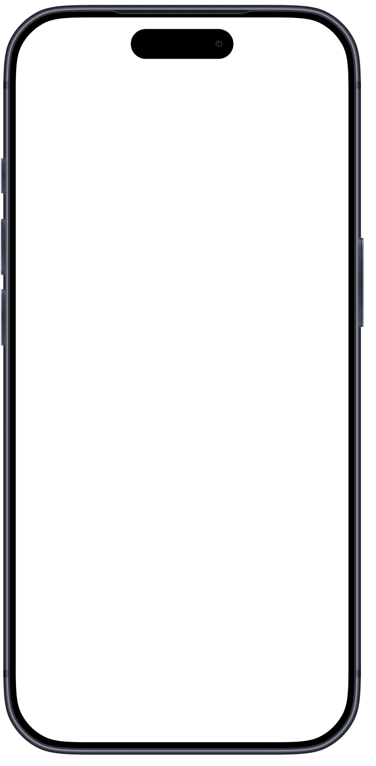 App running on an iPhone